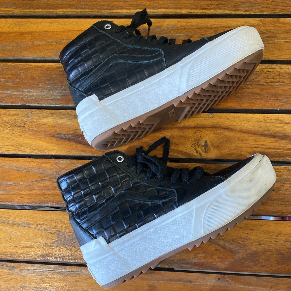 Vans Sk8-Hi Stacked Black Sz 8.5 Wo/M 7